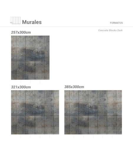 Mural Autoadhesivo Concrete 321x260cm