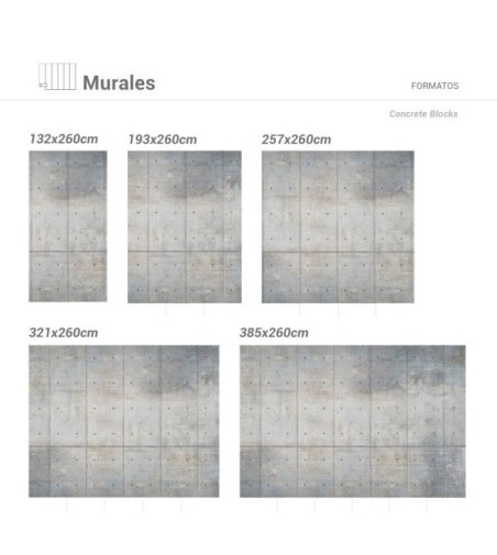 Mural Autoadhesivo Concrete 385x260cm