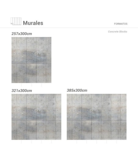 Mural Autoadhesivo Concrete 385x260cm