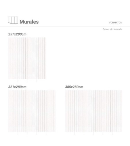 Mural Autoadhesivo Coton et Lavande 385x260cm