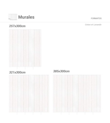 Mural Autoadhesivo Coton et Lavande 385x260cm