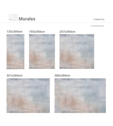 Mural Autoadhesivo Crumblestone 257x260cm