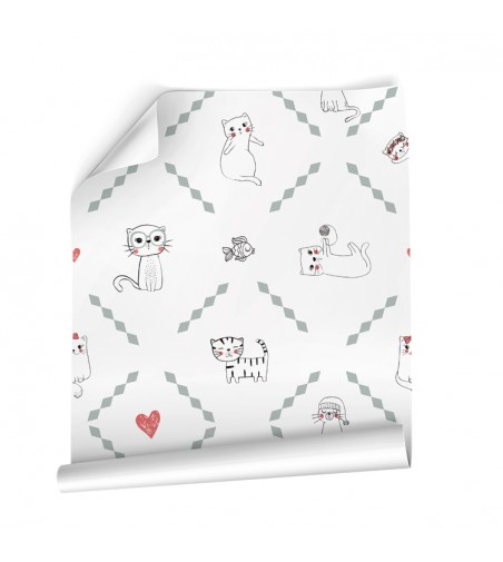 Papel Autoadhesivo Cat Lover