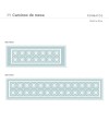 Camino de mesa con estampado elektra blue