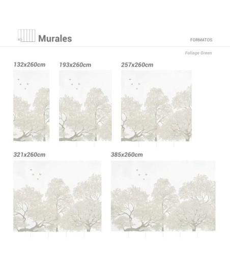 Mural Autoadhesivo Foliage 257x260cm