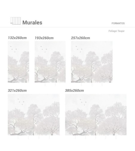 Mural Autoadhesivo Foliage 257x260cm