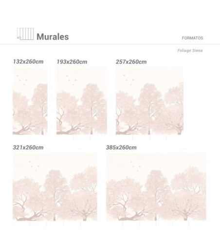 Mural Autoadhesivo Foliage 321x260cm