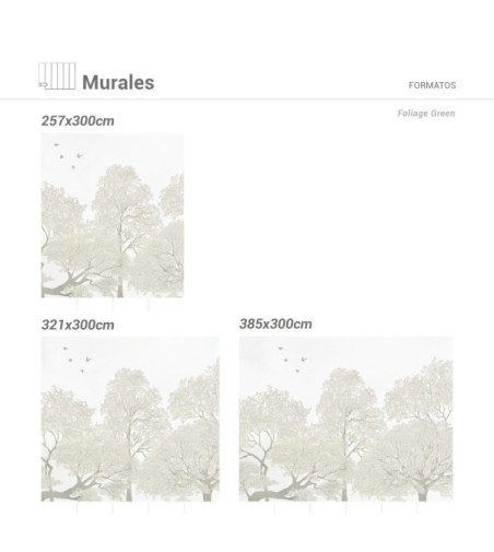 Mural Autoadhesivo Foliage 385x300cm