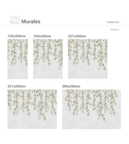 Mural Autoadhesivo Garland 257x300cm
