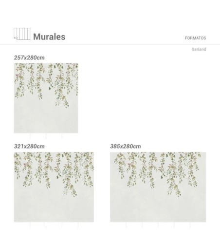 Mural Autoadhesivo Garland 257x300cm