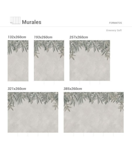 Mural Autoadhesivo Greenery 257x300cm