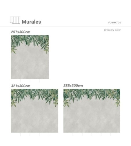 Mural Autoadhesivo Greenery 321x300cm