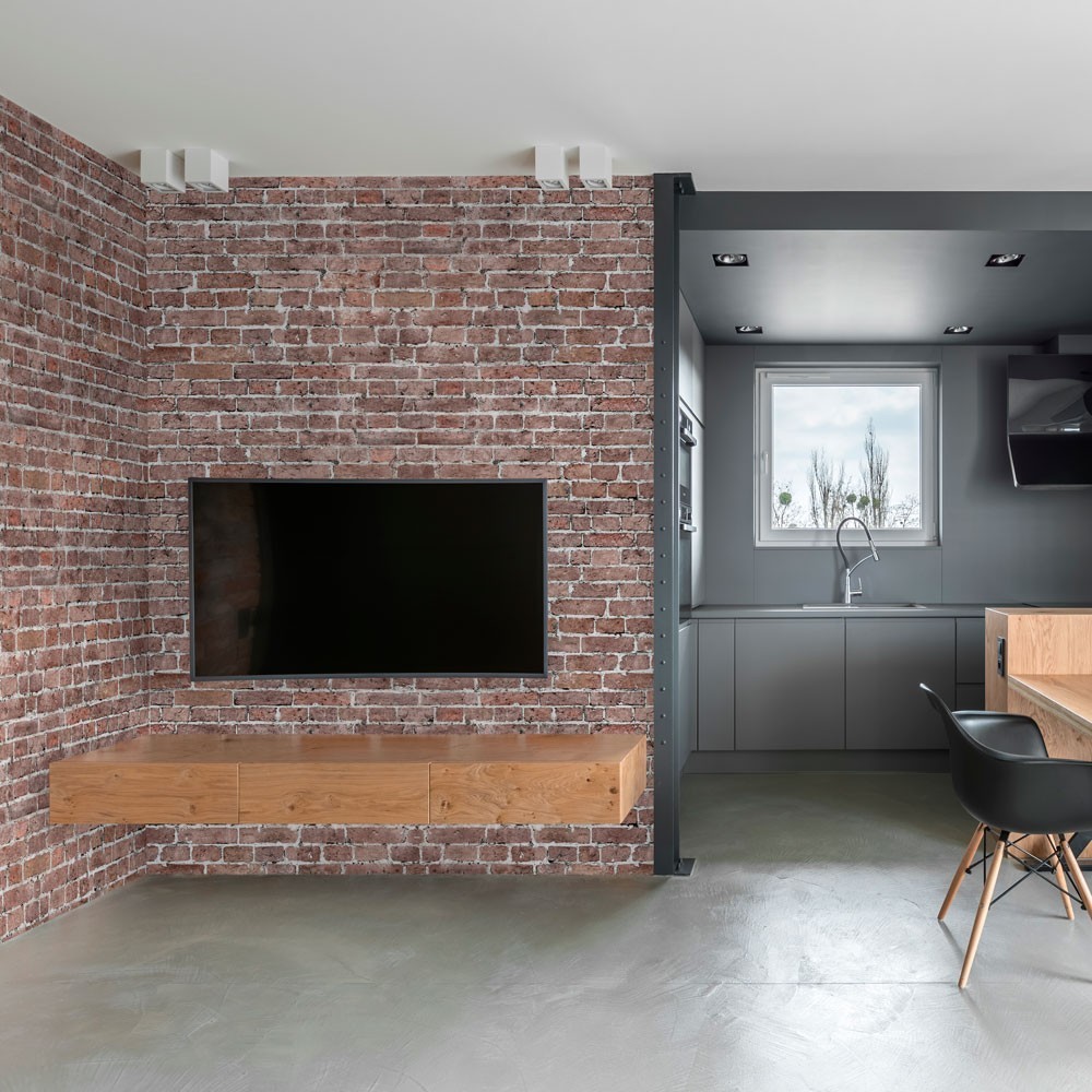 Mural Autoadhesivo Grunge Brick 257x260cm