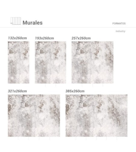 Mural Autoadhesivo Industry 257x260cm