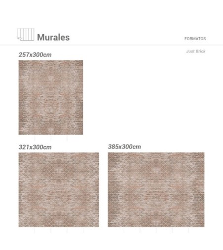 Mural Autoadhesivo Just Brick 385x260cm