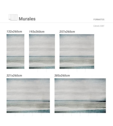 Mural Autoadhesivo Lienzo Adri 385x280cm