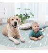 Alfombra vinílica con estampado flechas mint