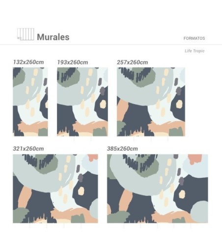 Mural Autoadhesivo Life Tropic 257x260cm