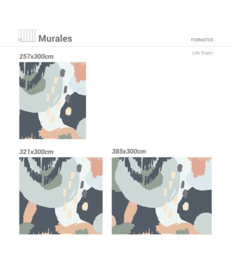 Mural Autoadhesivo Life Tropic 257x260cm