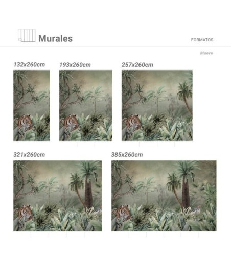 Mural Autoadhesivo Maeve 257x260cm