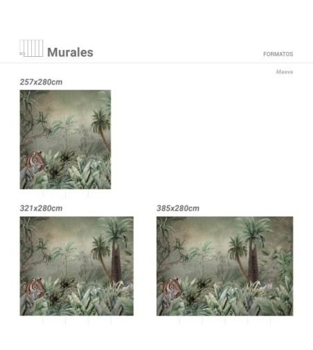 Mural Autoadhesivo Maeve 257x260cm