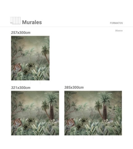 Mural Autoadhesivo Maeve 257x260cm