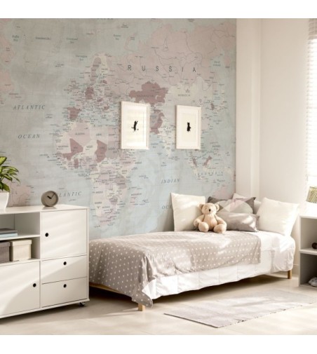 Mural Autoadhesivo Mapamundi 321x260cm