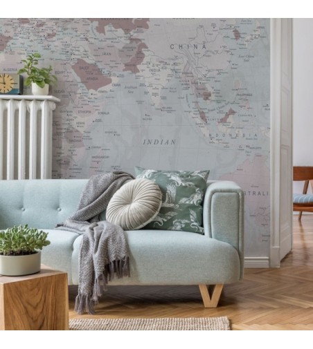 Mural Autoadhesivo Mapamundi 321x260cm