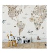 Mural Autoadhesivo Mapamundi Antur 257x260cm