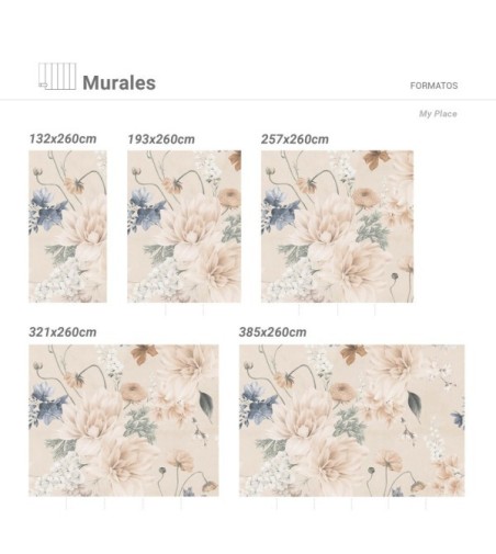 Mural Autoadhesivo My Place 385x260cm