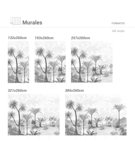 Mural Autoadhesivo Old Jungle 257x300cm