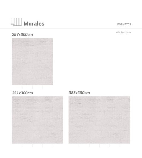 Mural Autoadhesivo Old Mattone 257x300cm
