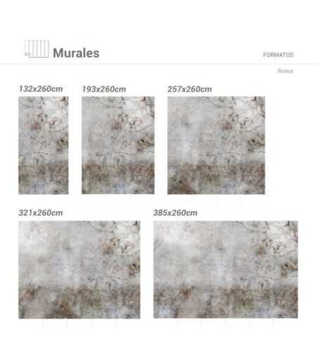 Mural Autoadhesivo Roma 257x300cm