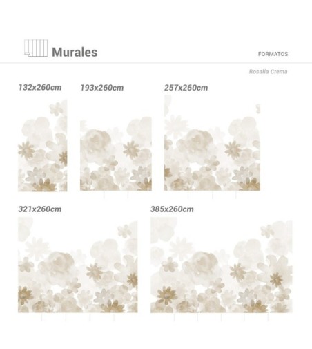 Mural Autoadhesivo Rosalía 321x260cm