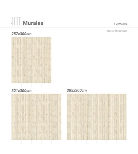 Mural Autoadhesivo Rustic Wood 321x260cm