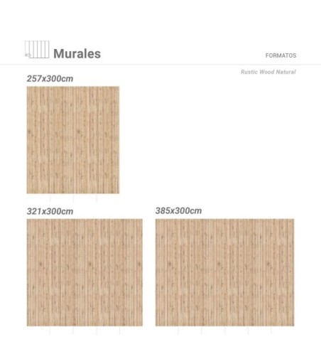 Mural Autoadhesivo Rustic Wood 385x260cm