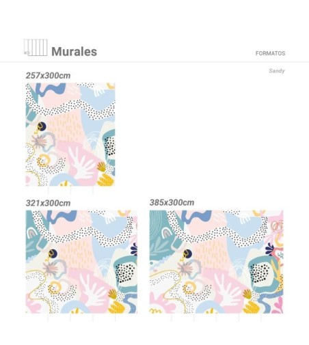 Mural Autoadhesivo Sandy 193x260cm