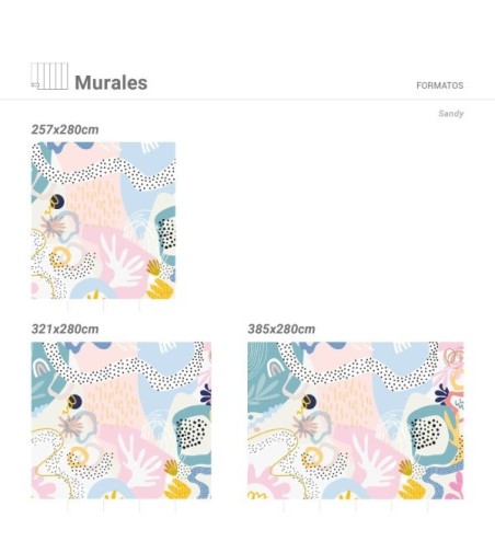 Mural Autoadhesivo Sandy 385x280cm