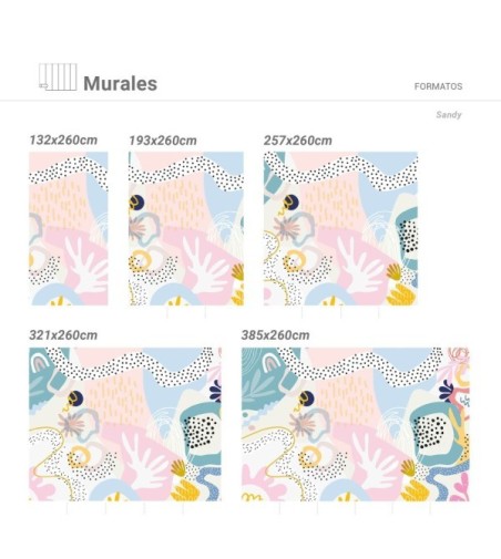 Mural Autoadhesivo Sandy 385x280cm