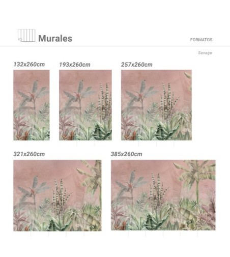 Mural Autoadhesivo Savage 193x260cm