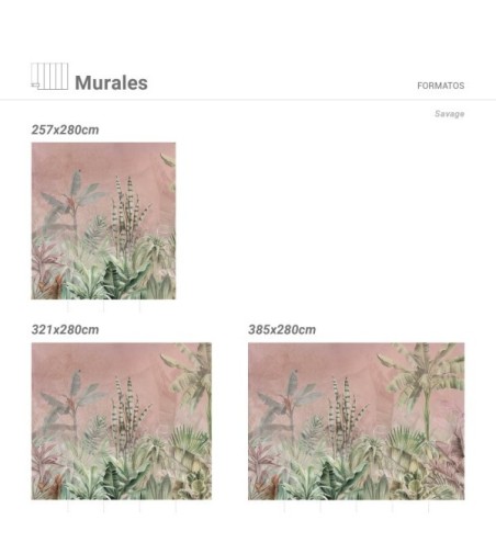 Mural Autoadhesivo Savage 193x260cm