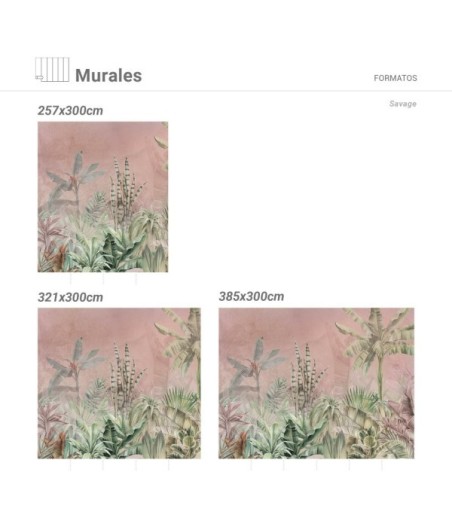 Mural Autoadhesivo Savage 193x260cm