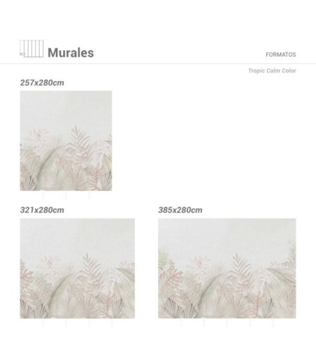 Mural Autoadhesivo Tropic Calm 321x280cm