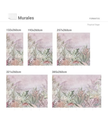Mural Autoadhesivo Tropical Sage 385x260cm