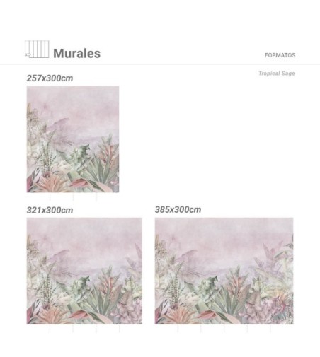 Mural Autoadhesivo Tropical Sage 385x260cm