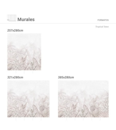 Mural Autoadhesivo Tropical Seen 132x260cm