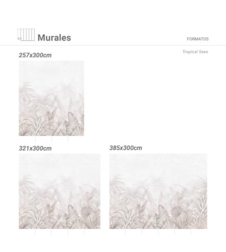 Mural Autoadhesivo Tropical Seen 132x260cm