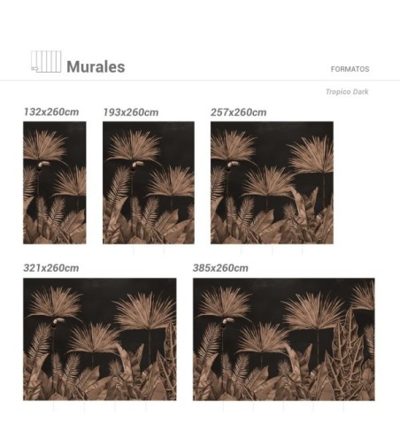 Mural Autoadhesivo Trópico 257x260cm