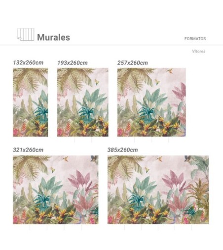 Mural Autoadhesivo Vitores 257x260cm