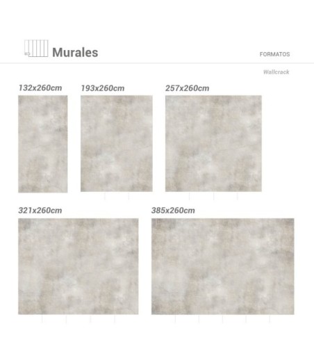 Mural Autoadhesivo Wallcrack 321x300cm